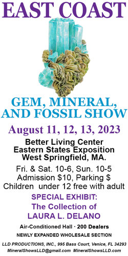 East Coast Gem and Mineral Show - August 11-13, 2023